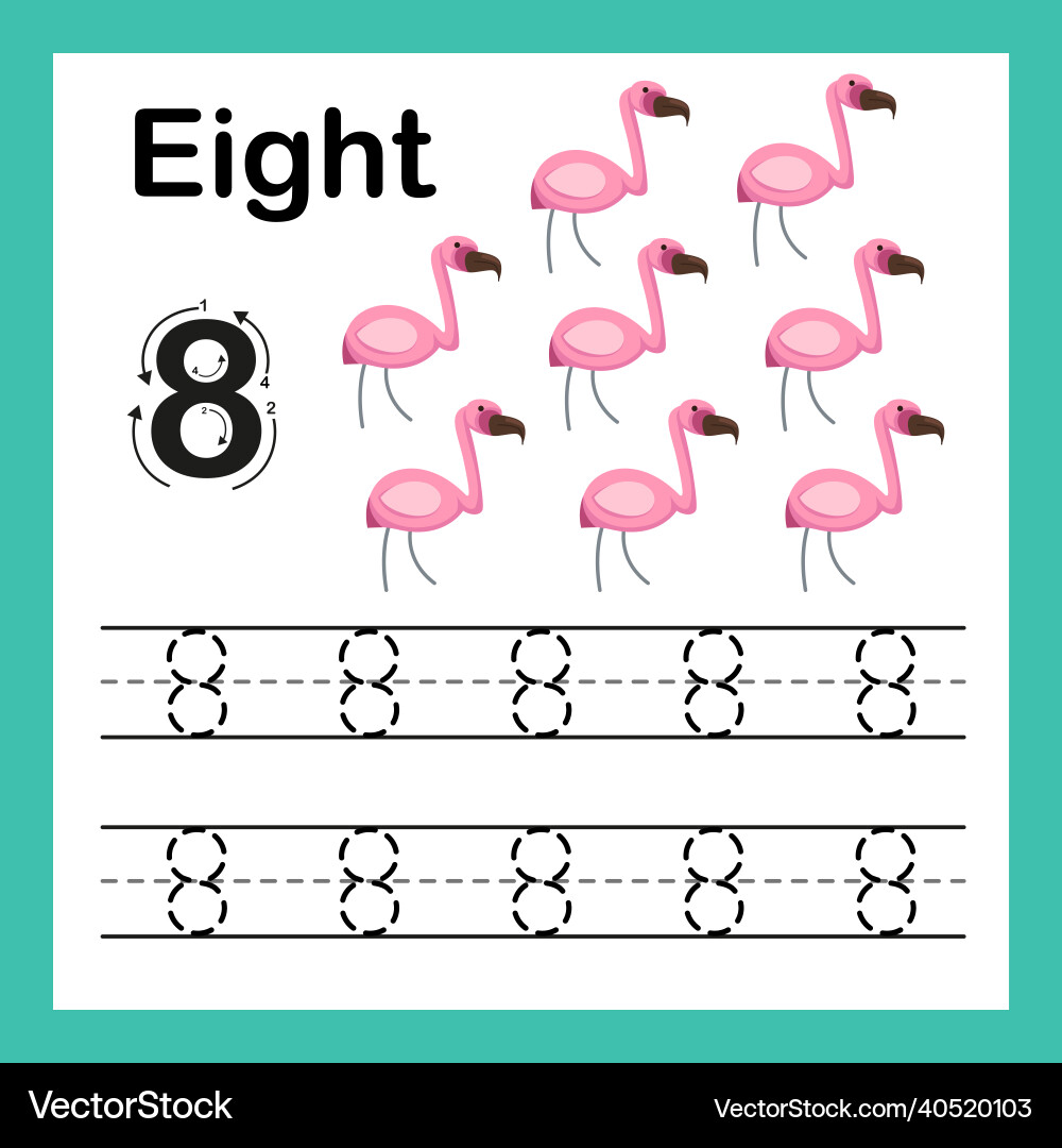 Connecting dot and printable numbers exercise Connecting dot and printable numbers exercise vector image