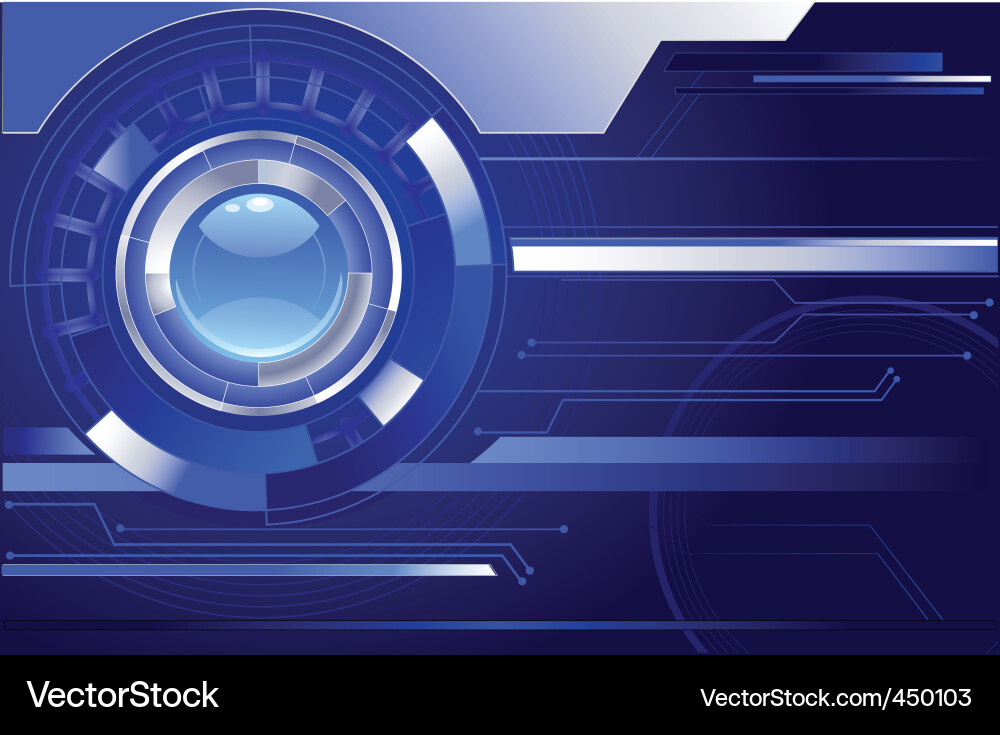 Digital Circuit Background Vector Image