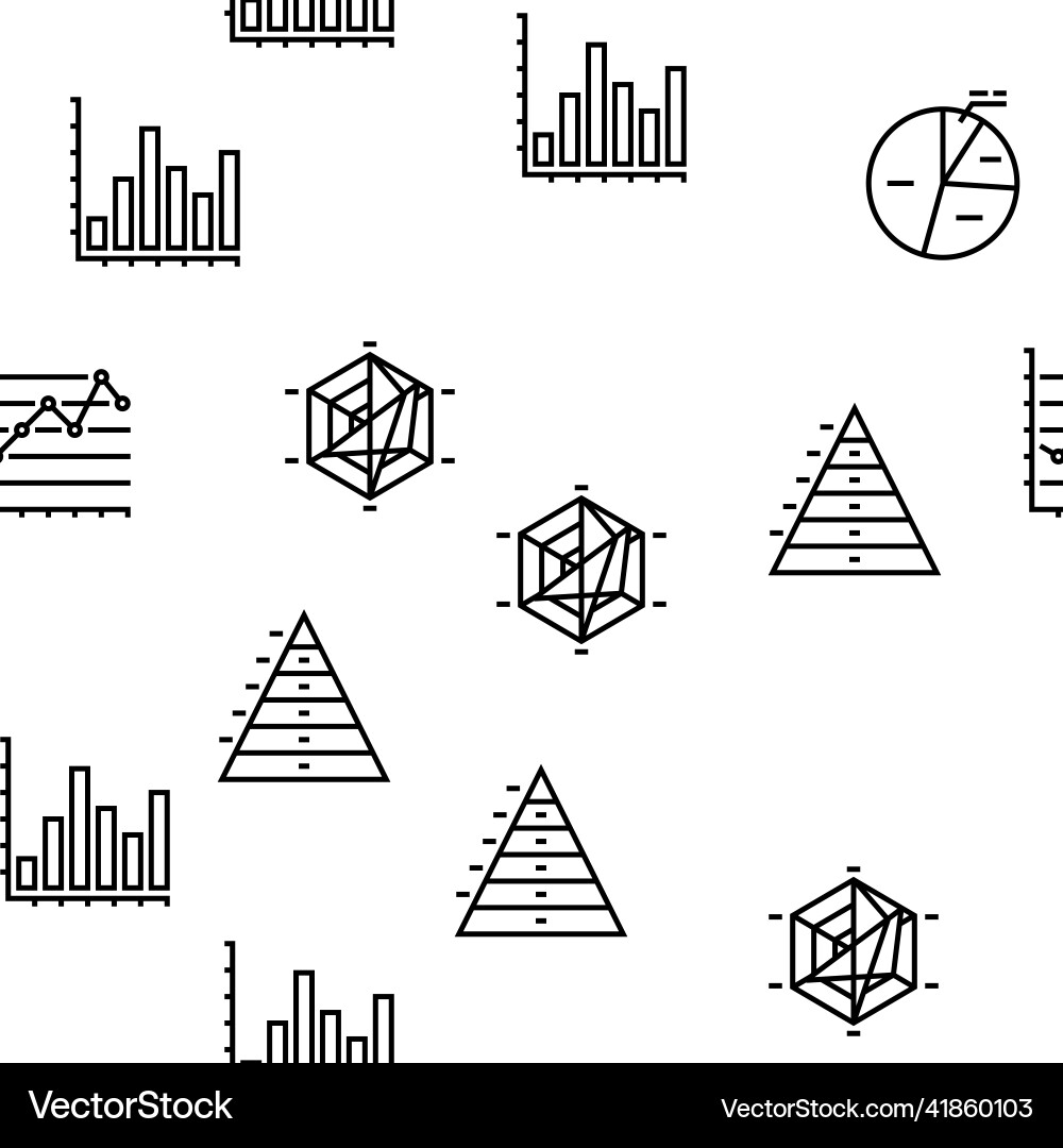 Graph for analyzing and research seamless Graph for analyzing and research seamless vector image