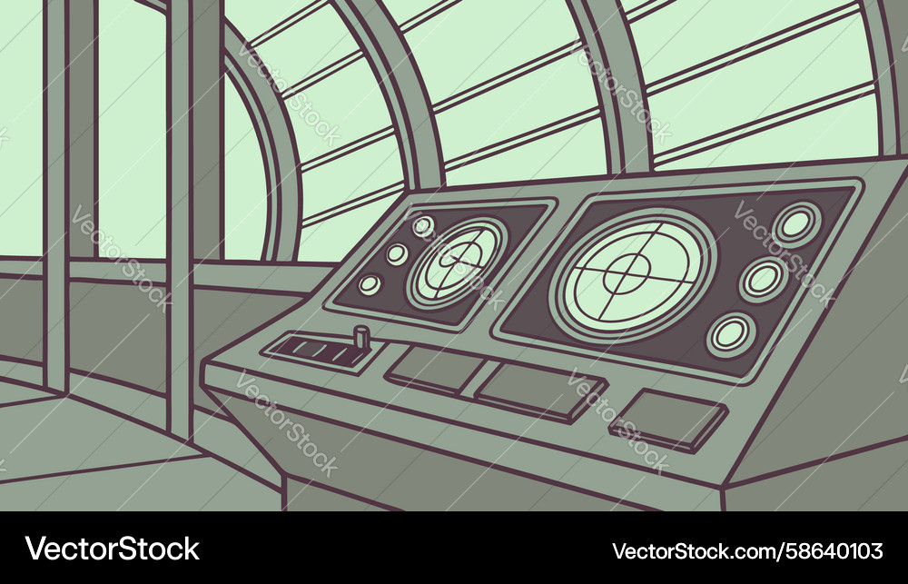 Intricate Control Interface Vector Image