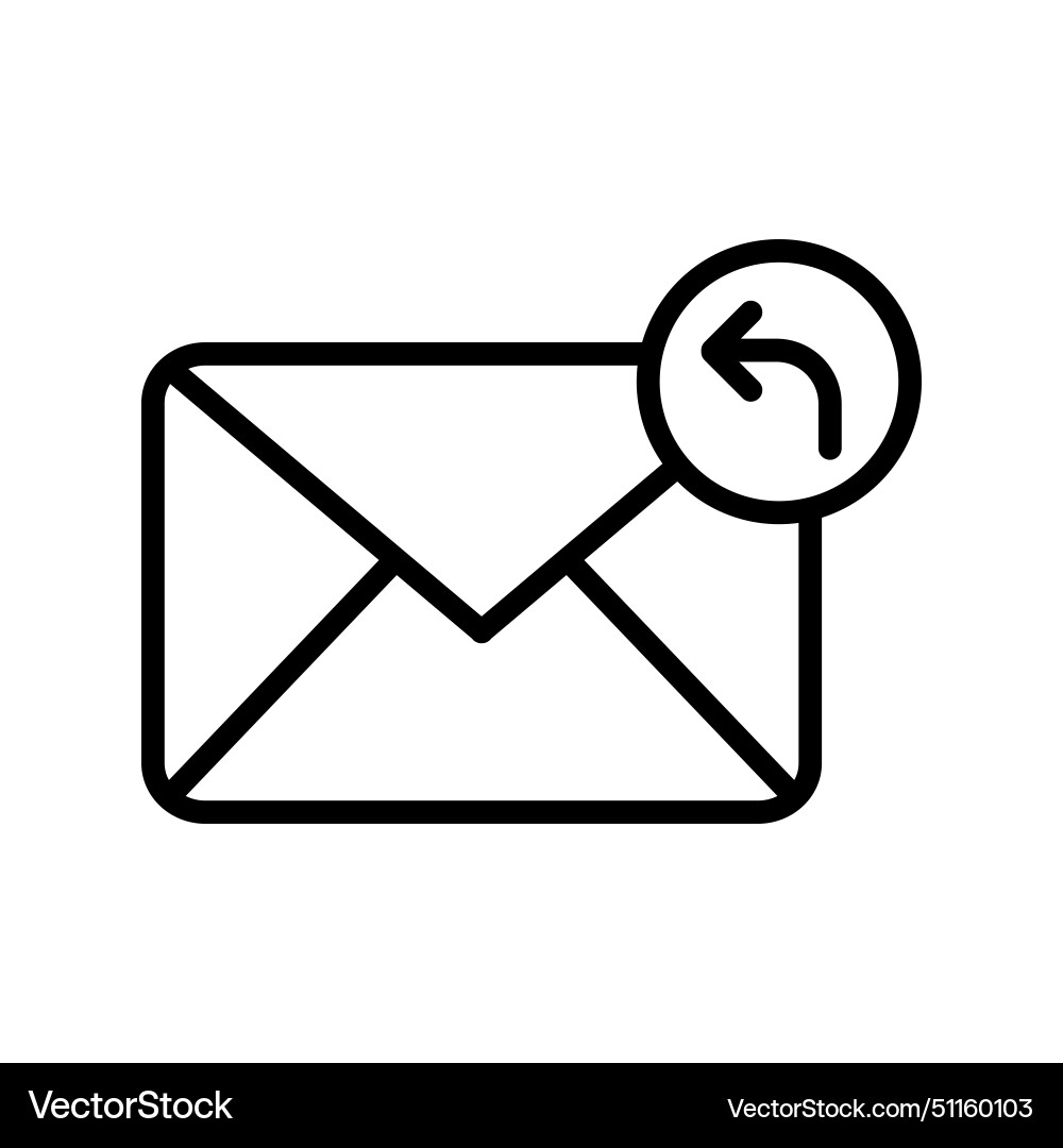 Message outline icon Vector Image