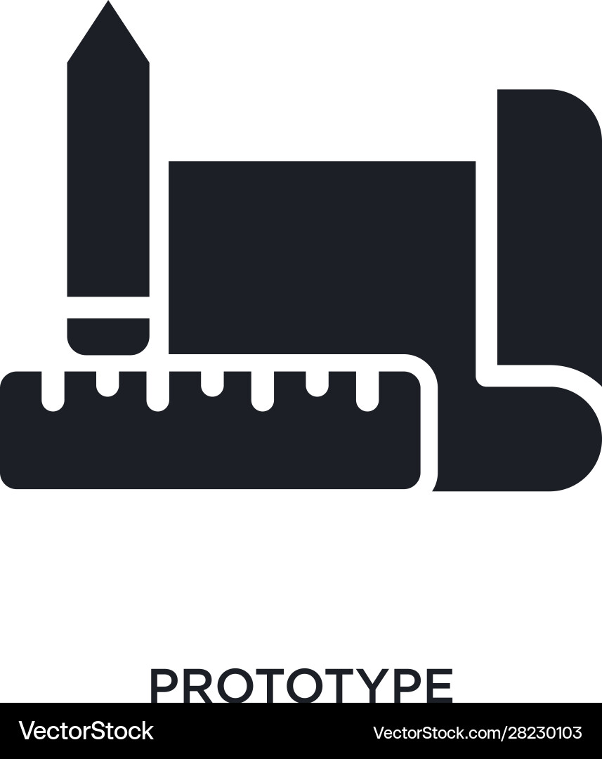 Prototype isolated icon simple element from Vector Image