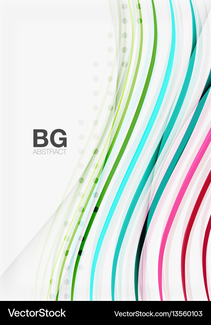 Thin lines wave abstract background Thin lines wave abstract background Vector Image