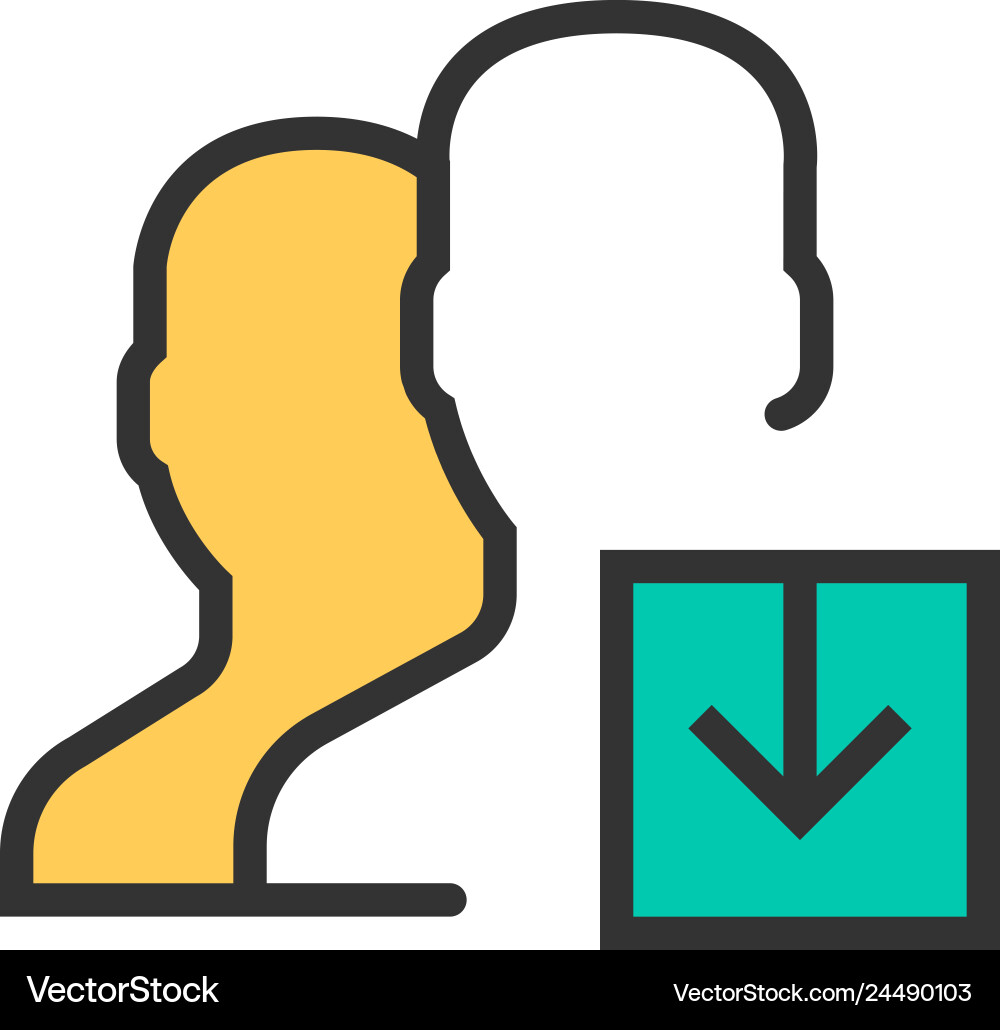 User icon design interaction User icon design interaction vector image