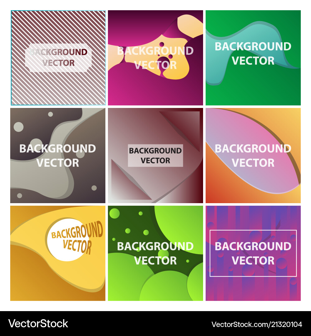 Abstract background set art template design Abstract background set art template design Vector Image