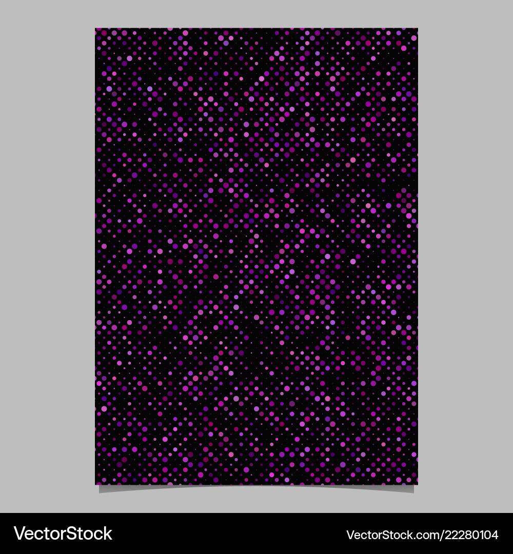 Abstract circle pattern poster design - page vector image