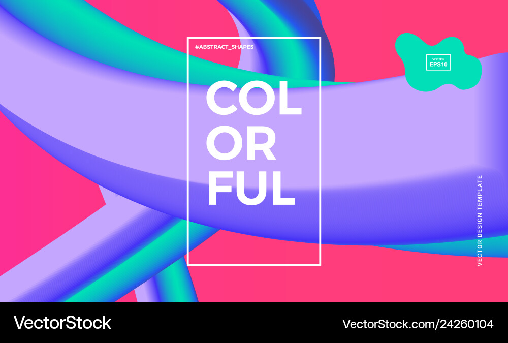 Abstract design template with 3d flow shapes Abstract design template with 3d flow shapes vector image