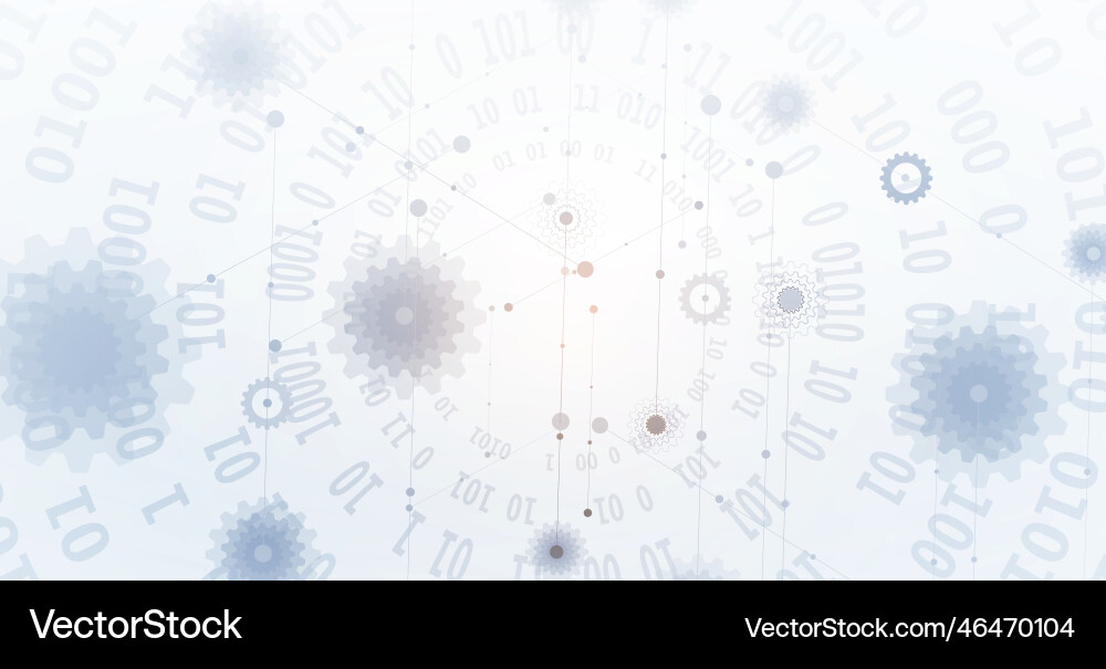 Abstract technology particle virtual molecule Vector Image