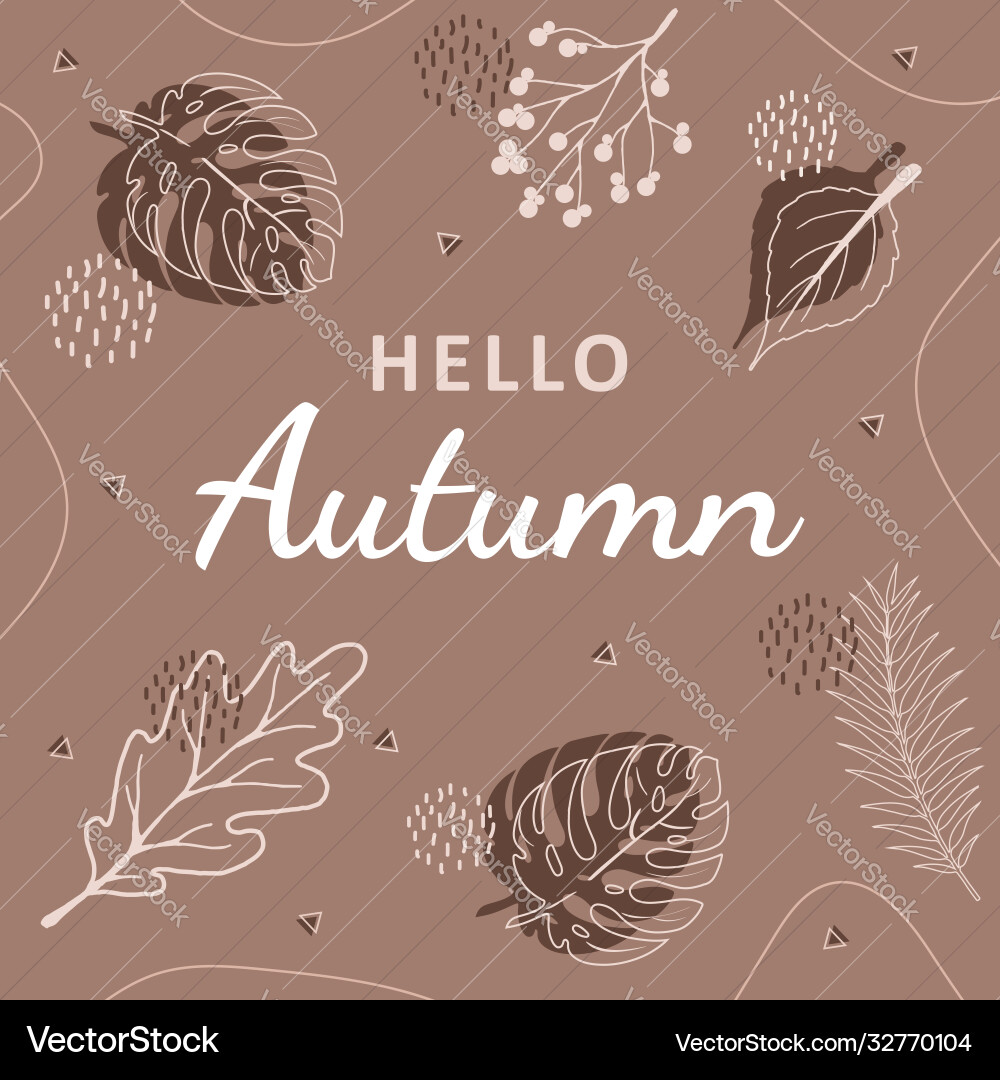 Autumn background with abstract elements Autumn background with abstract elements vector image