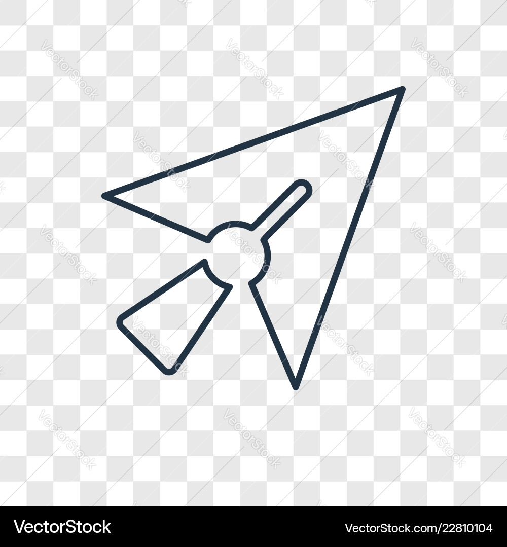 Cursor concept linear icon isolated Vector Image