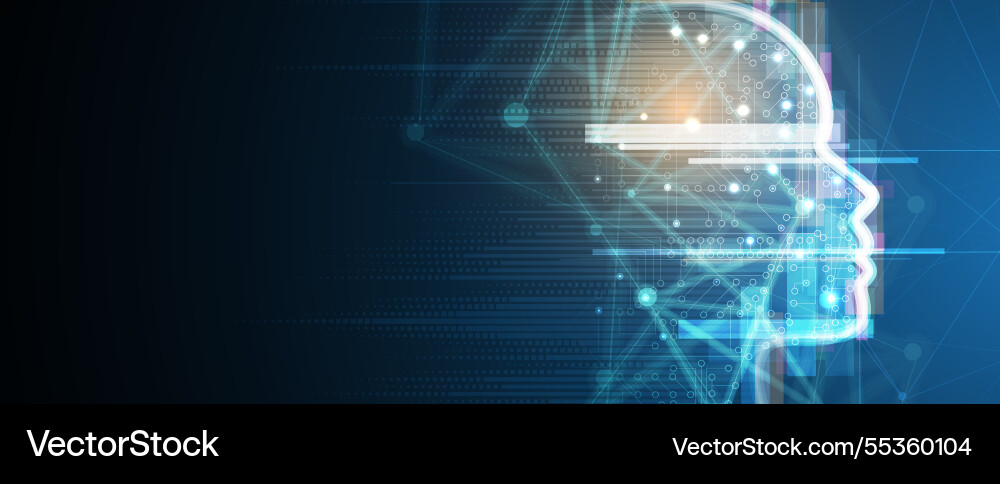 Engineering technology and artificial intelligence Engineering technology and artificial intelligence vector image