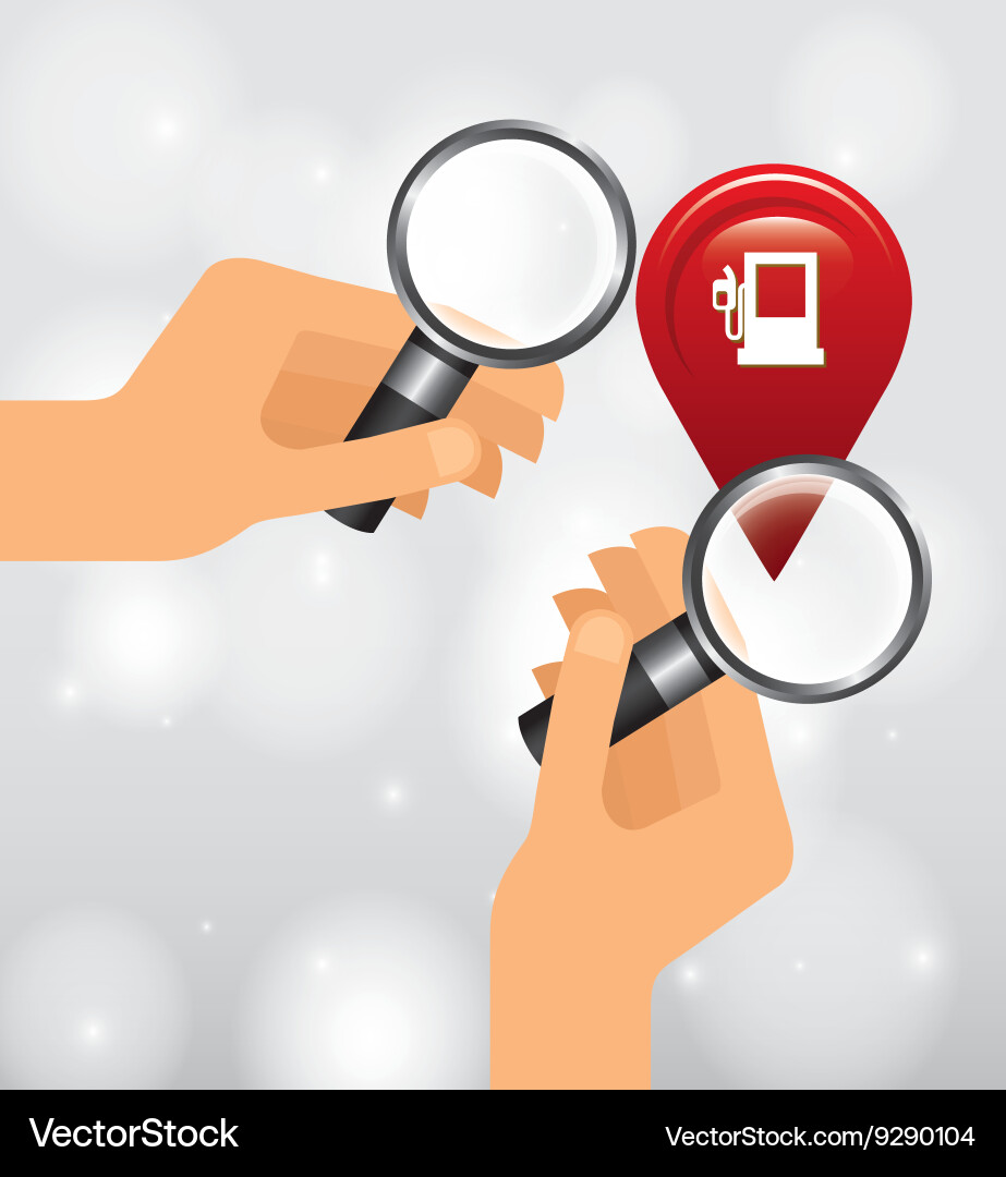 Global positioning system design vector image