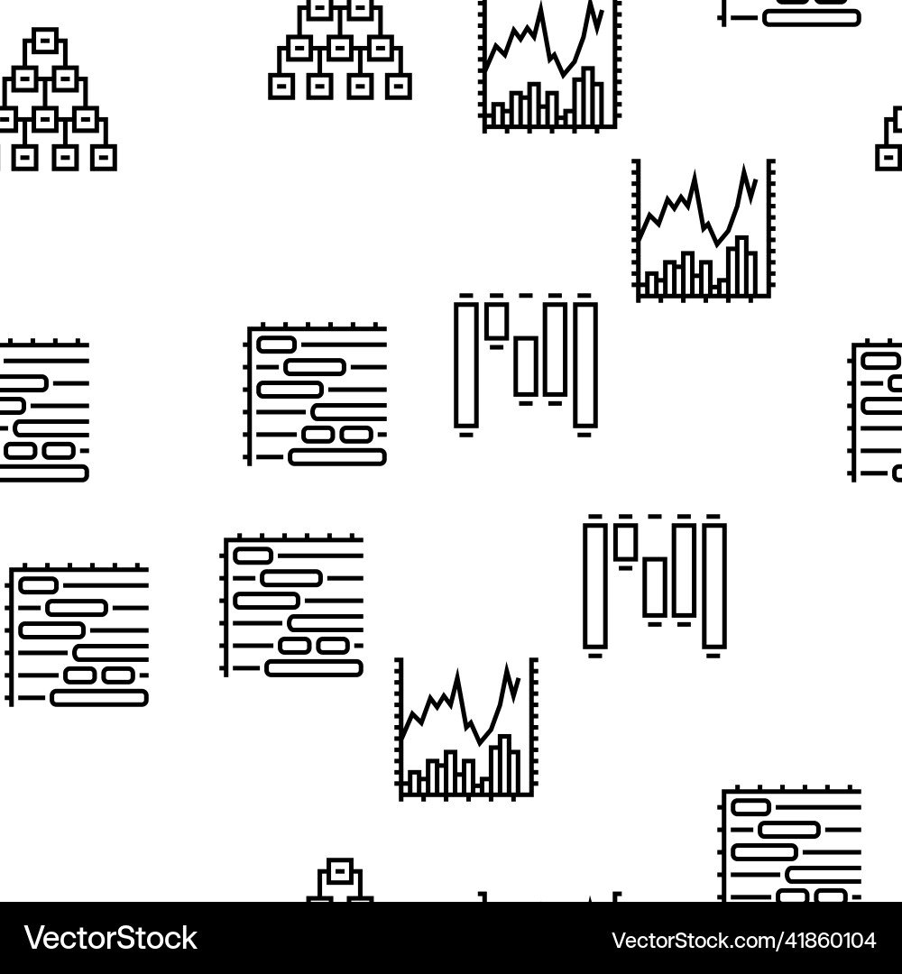 Graph for analyzing and research seamless Graph for analyzing and research seamless Vector Image