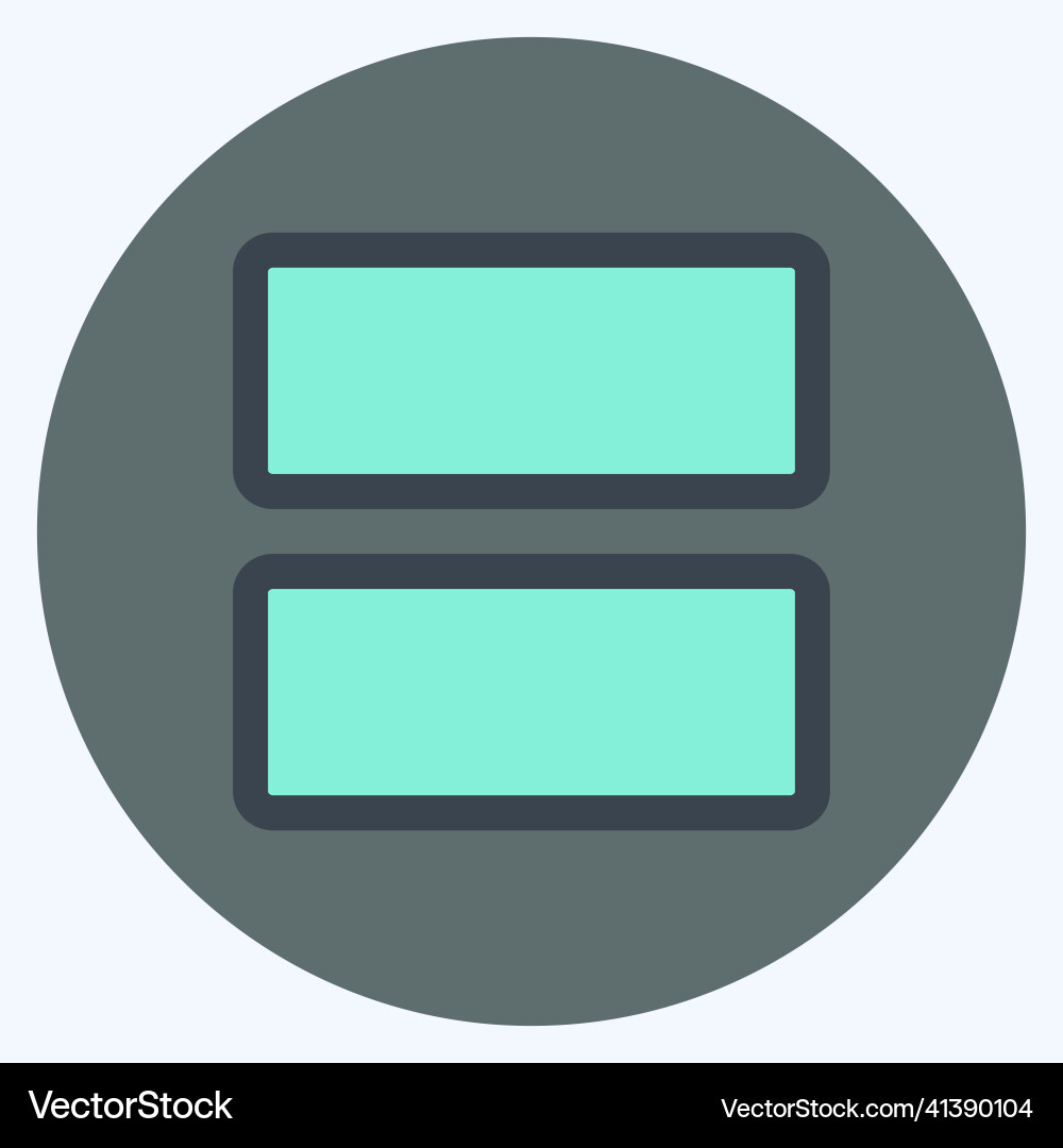 Icon view array - color mate style simple Icon view array - color mate style simple vector image