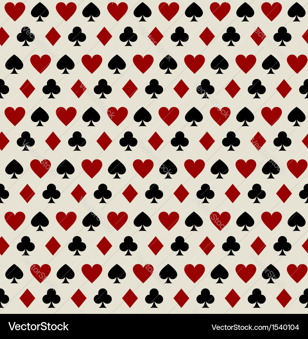 Playing Card Pattern vector image