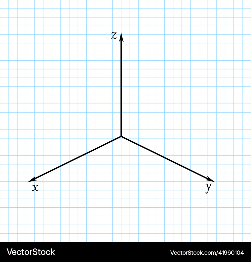 Polar coordinate systemon graph paper Polar coordinate systemon graph paper vector image