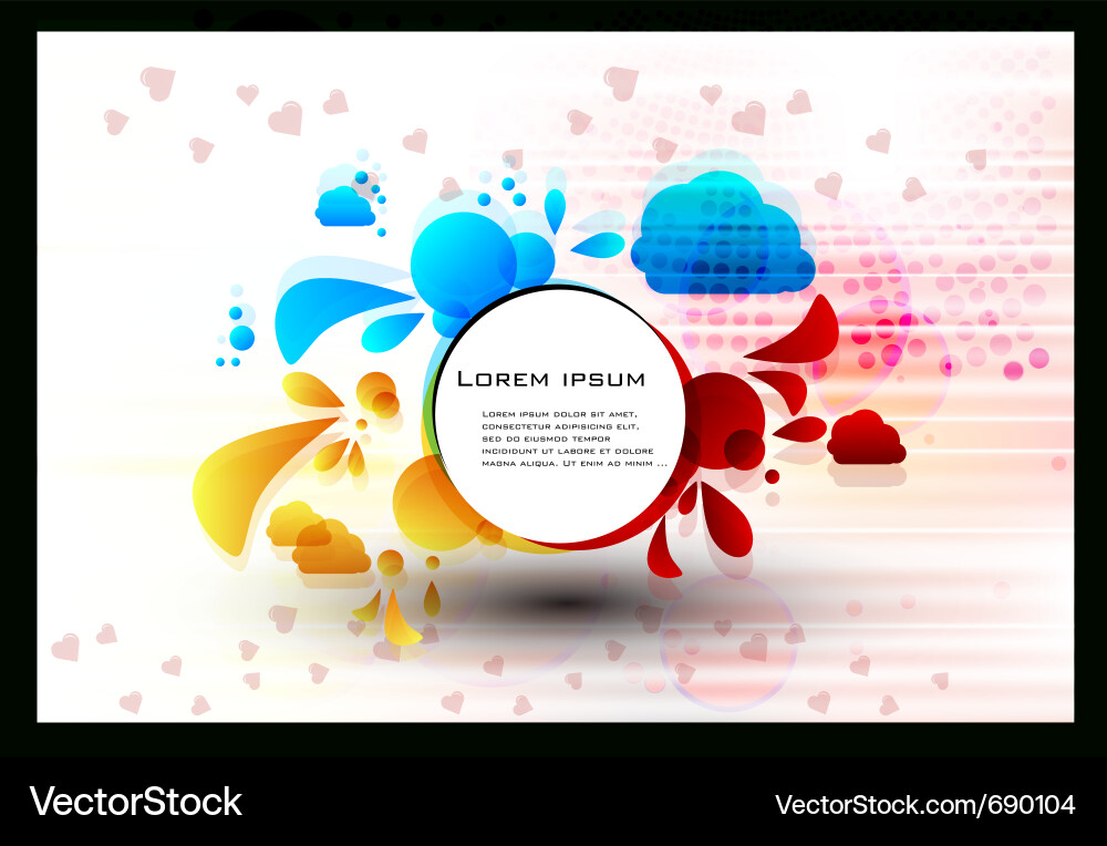 Set abstract background Vector Image