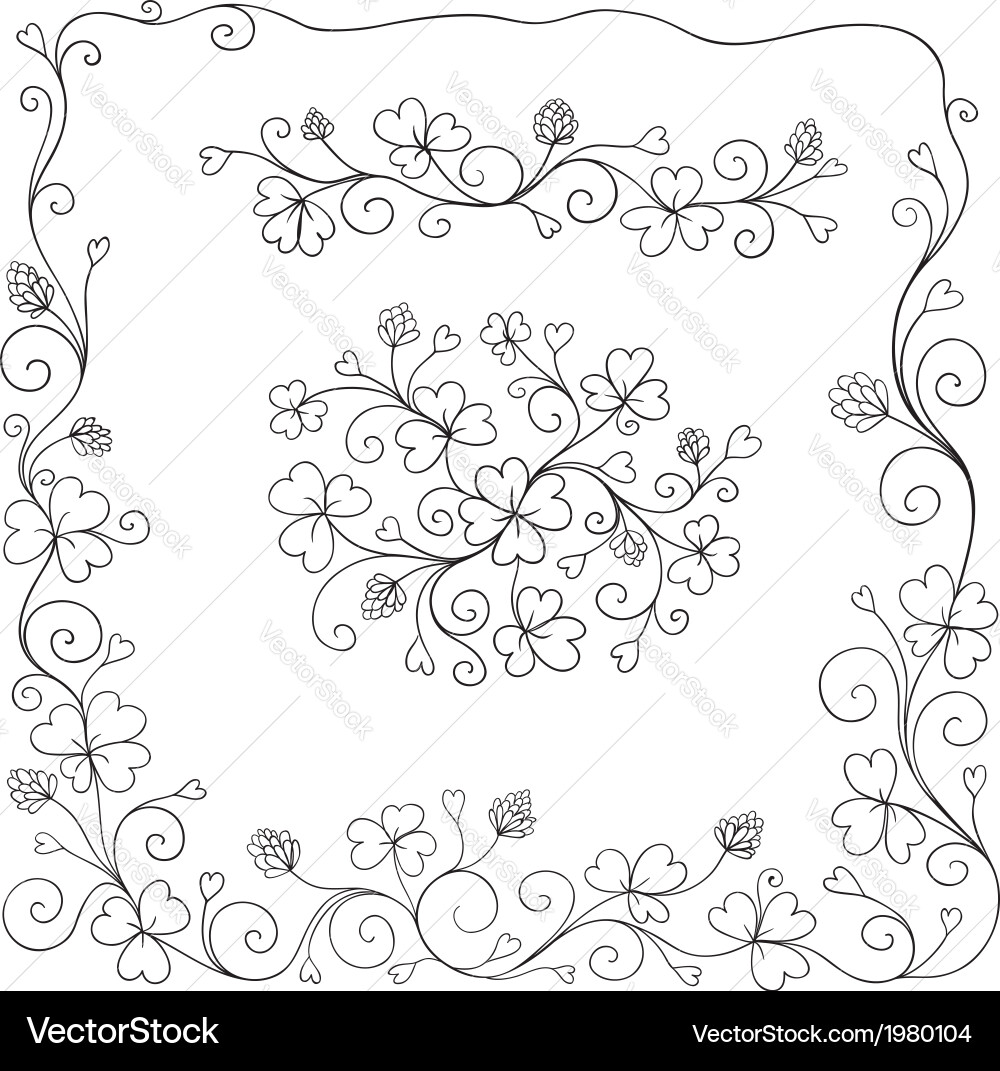 Set of spring design elements Vector Image
