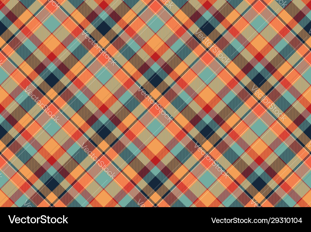 Tartan scotland seamless plaid pattern retro Vector Image