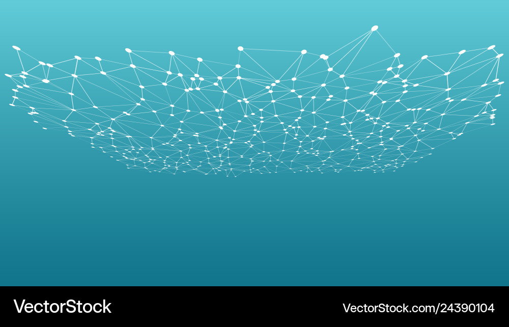 Vernetzte Leitungen und Punkte digitale Technologie 3d Vernetzte Leitungen und Punkte digitale Technologie 3d vektorbild