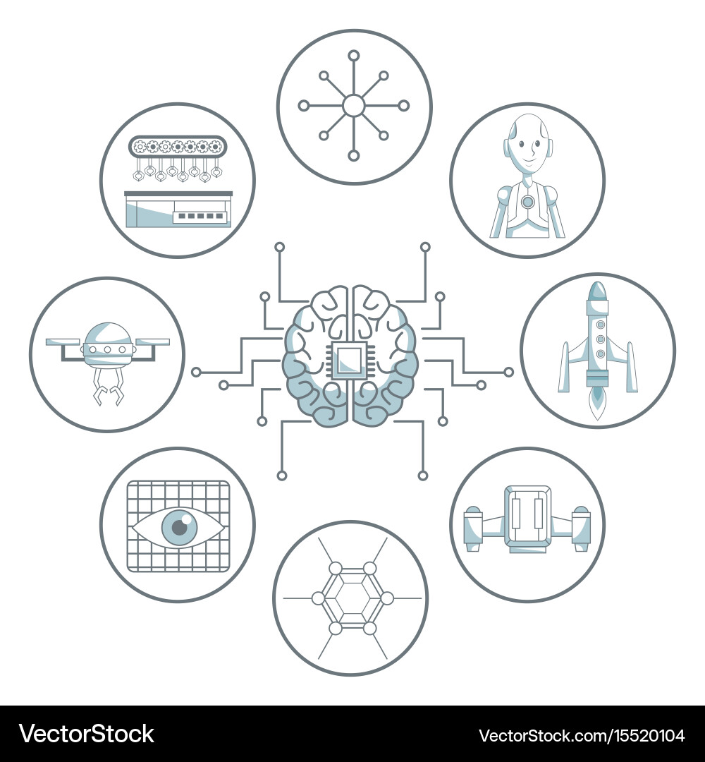 White background with silhouette color sections Vector Image