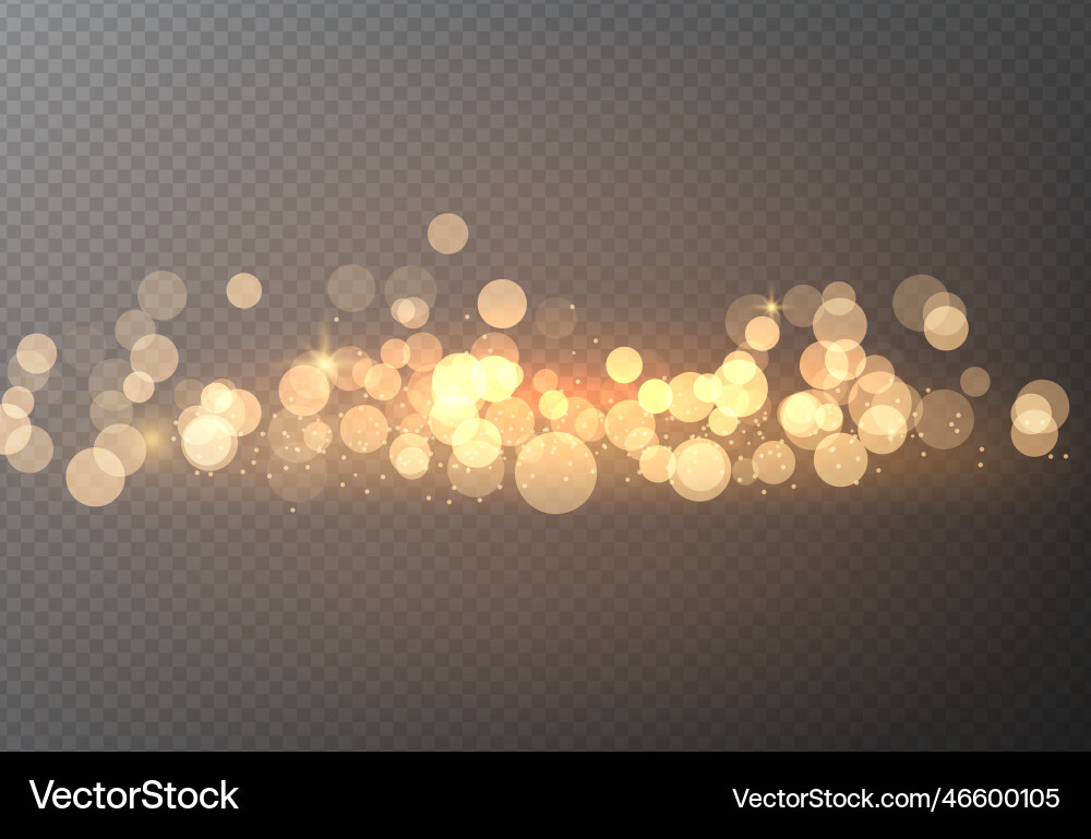 Abstract blurred light element bokeh lights vector image