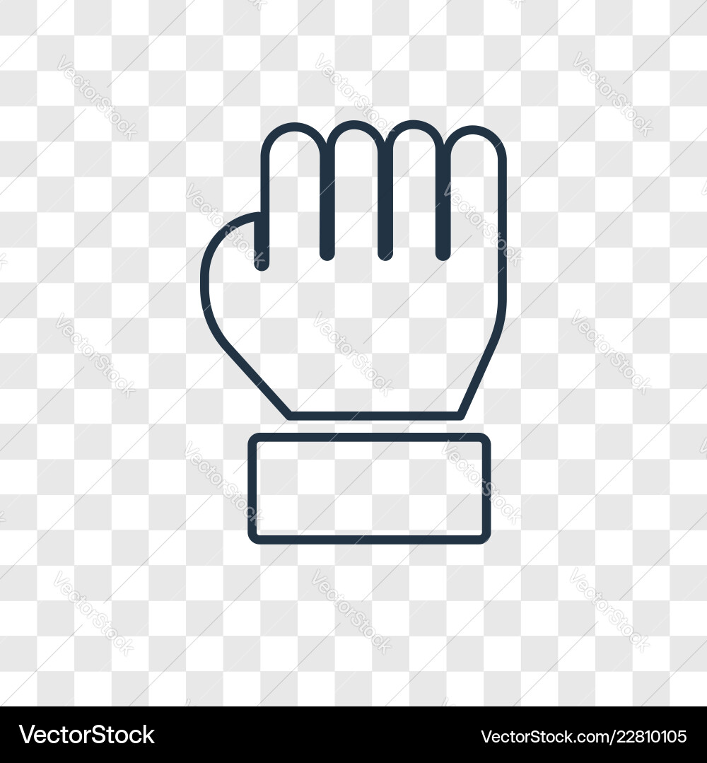 Drag concept linear icon isolated on transparent Drag concept linear icon isolated on transparent vector image