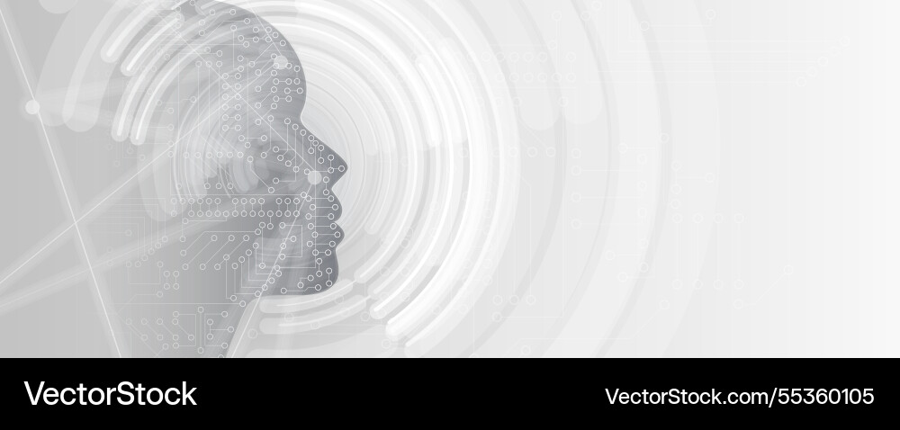 Engineering technology and artificial intelligence Engineering technology and artificial intelligence vector image