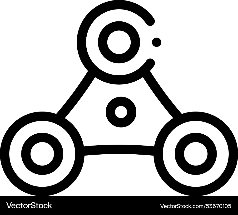 Feld Controller-Symbol dünne lineare Design Feld Controller-Symbol dünne lineare Design Vektorbild