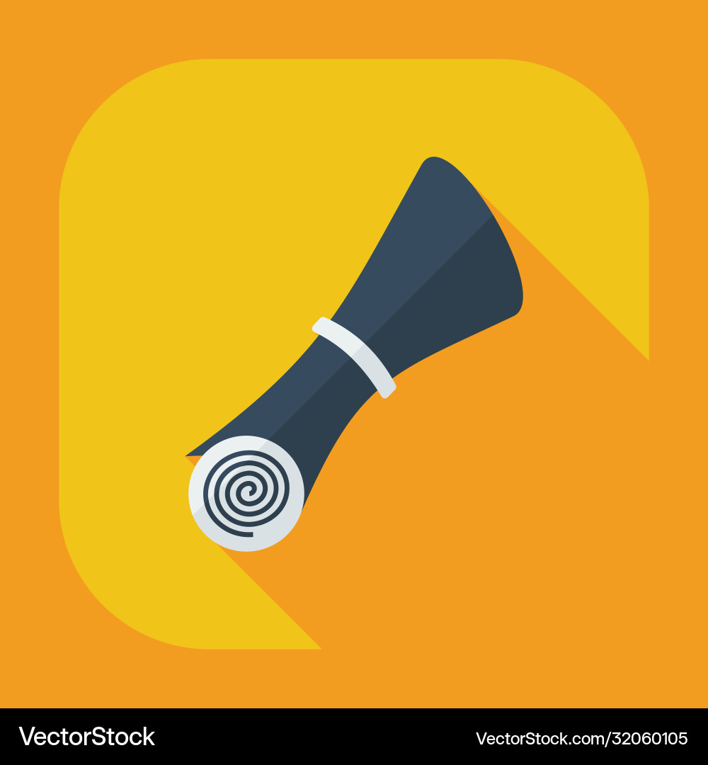 Flat modern design with shadow icons folder decree Vector Image