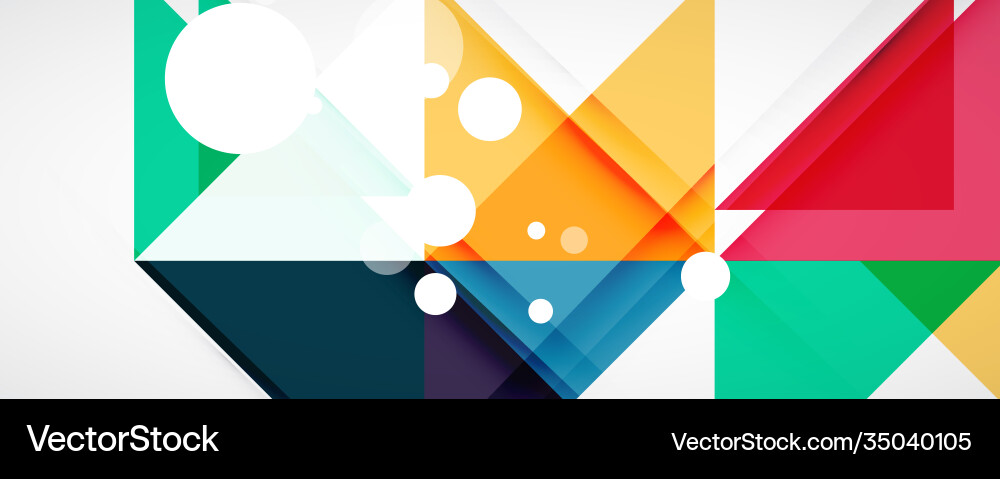 Geometric abstract background techno color Vector Image