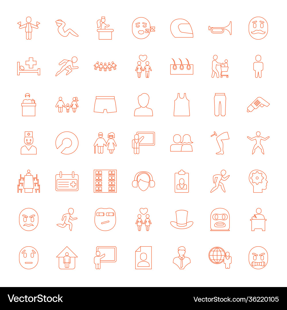 Man icons vector image