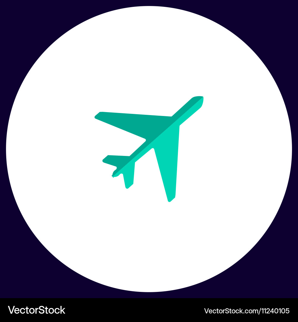 Plane computer symbol Plane computer symbol Vector Image