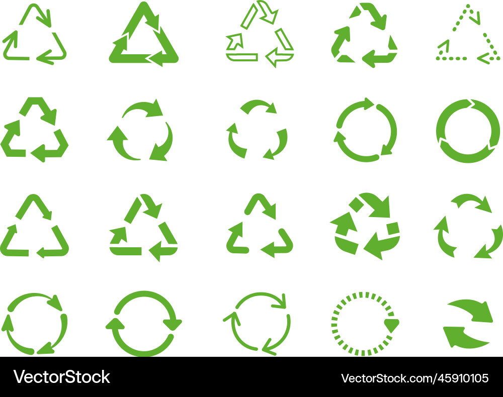 Reusable round arrows elements lifecycle arrow Reusable round arrows elements lifecycle arrow vector image