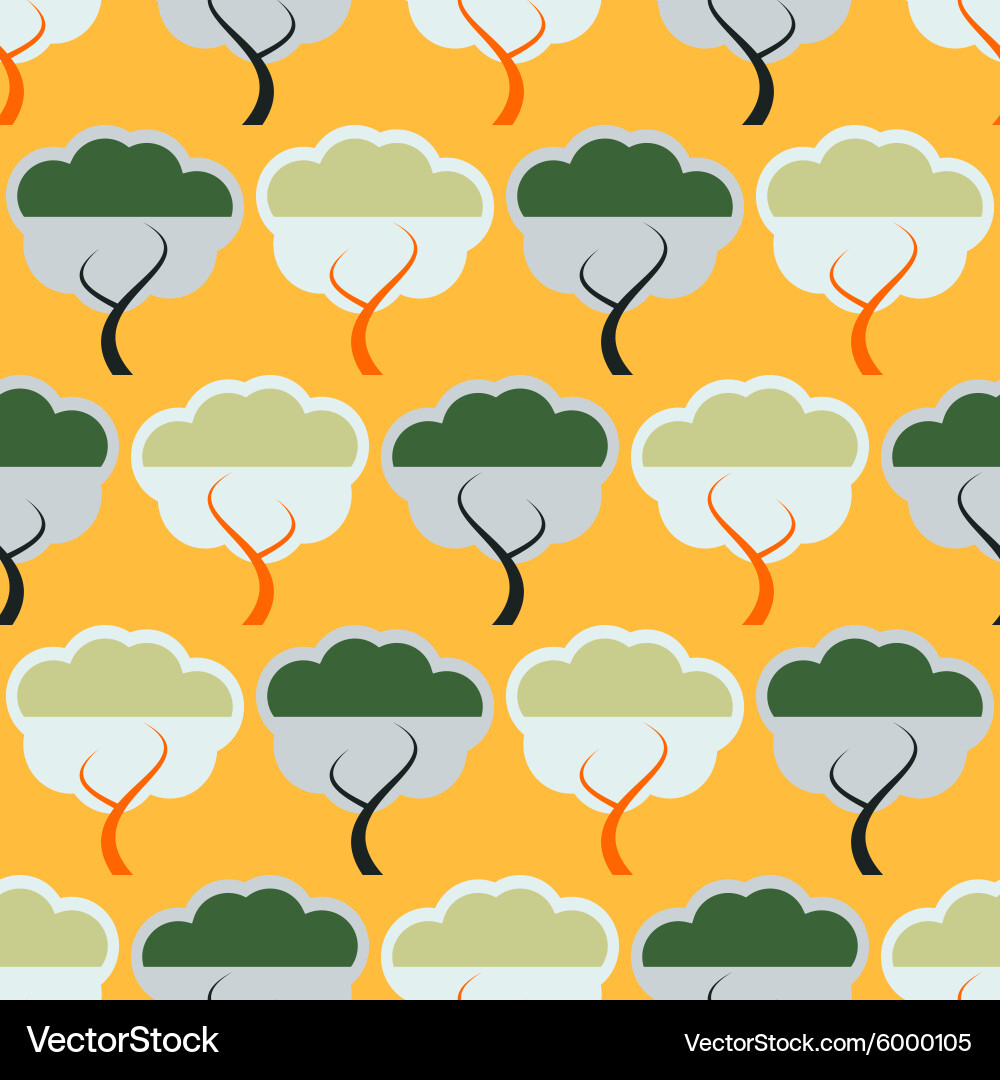 Seamless background with tree Vector Image