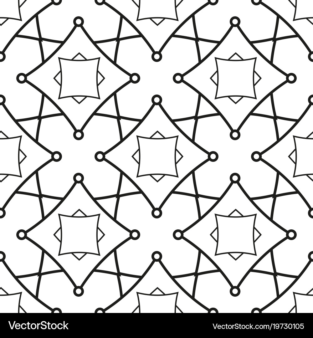 Seamless pattern with geometric shapes vector image