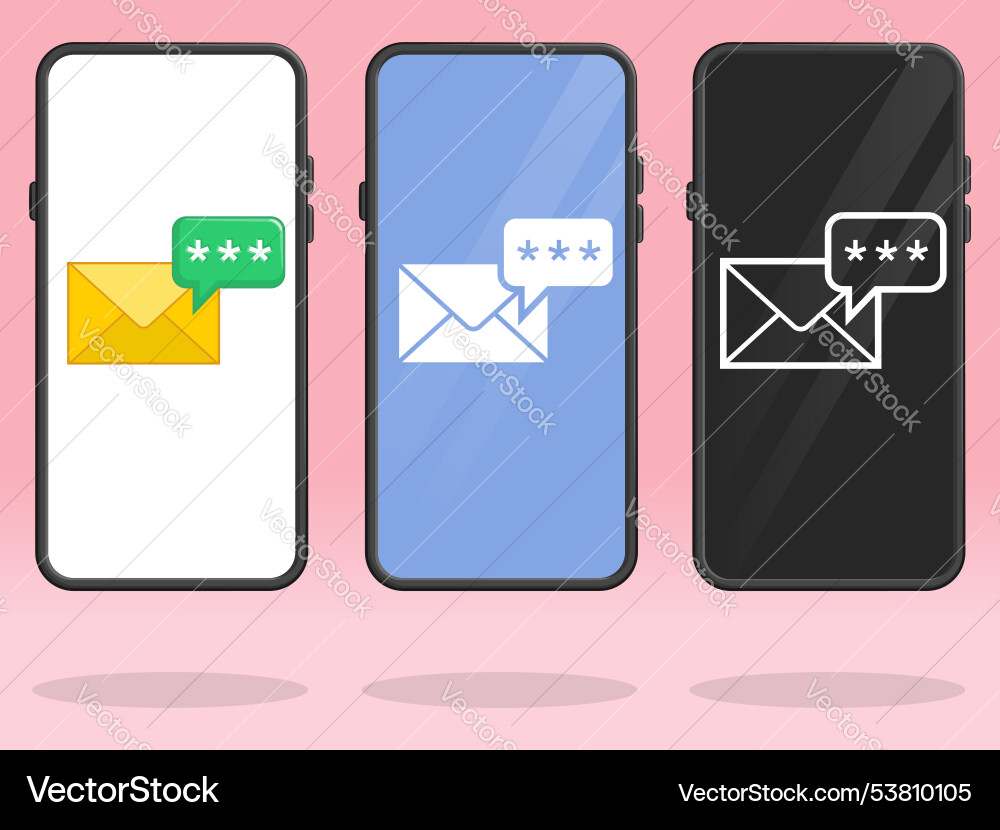 Secure Email Notification vector image