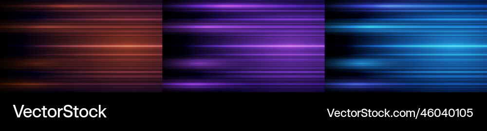 Set of abstract high-speed motion effect Set of abstract high-speed motion effect vector image