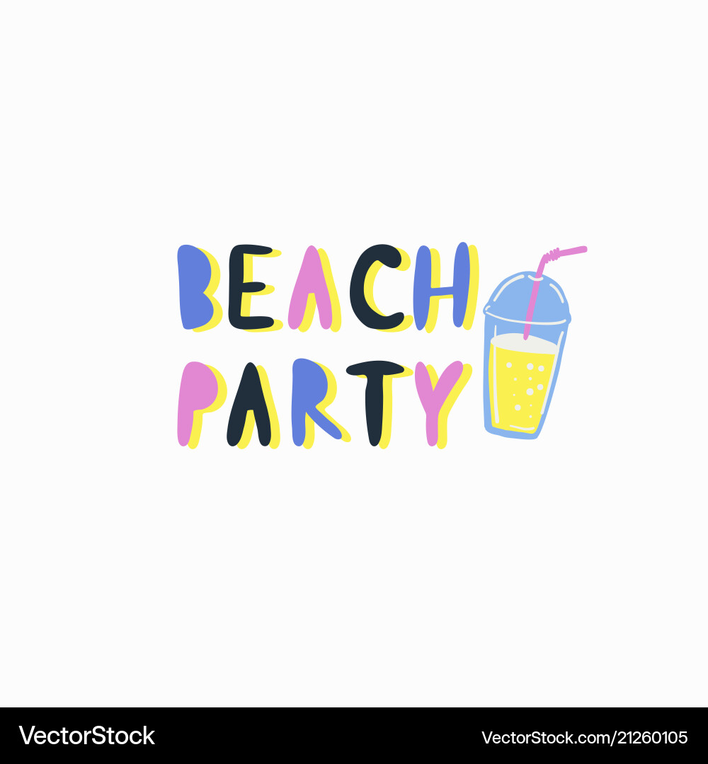 Summer time lettering Summer time lettering vector image