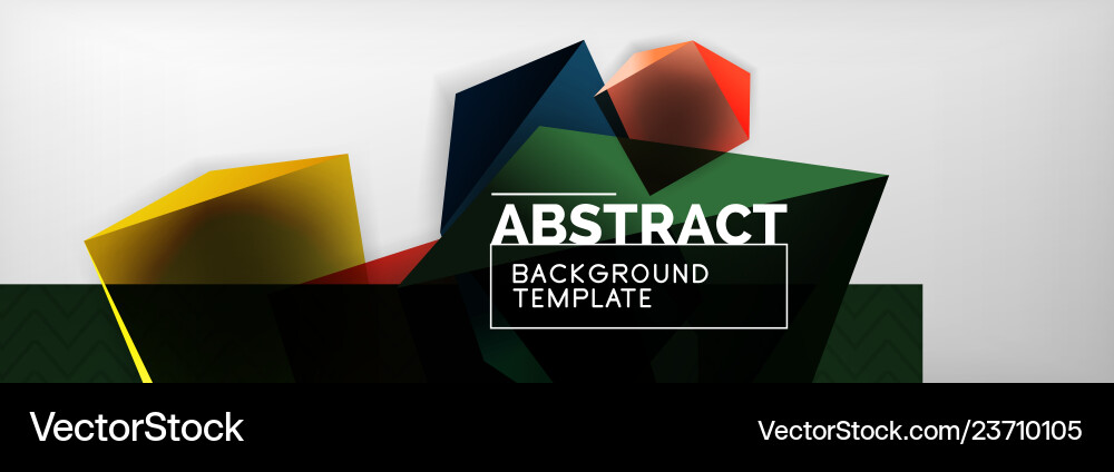 Triangular 3d geometric shapes composition Triangular 3d geometric shapes composition Vector Image