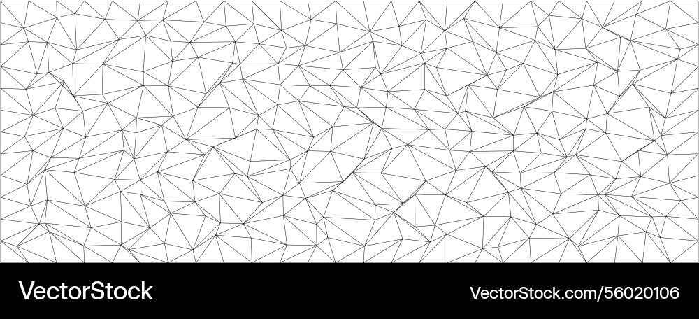 Abstract geometric pattern with chaotic triangle vector image