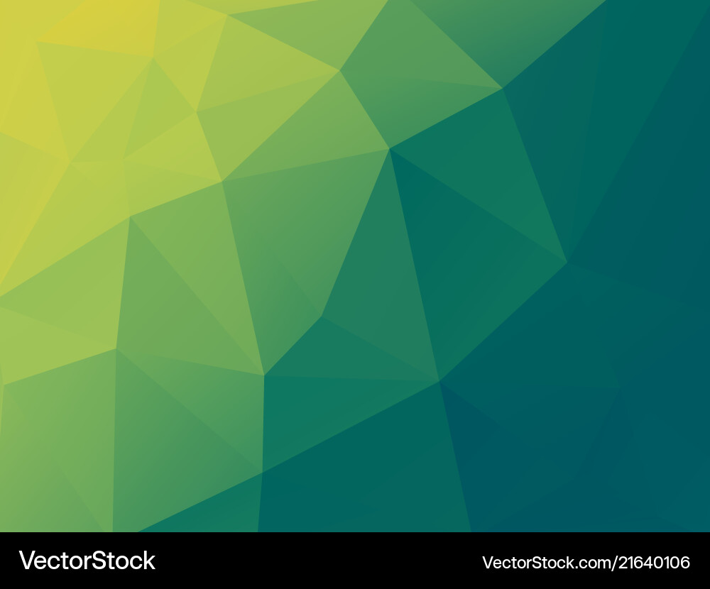 Abstract green background with polygonal pattern Vector Image