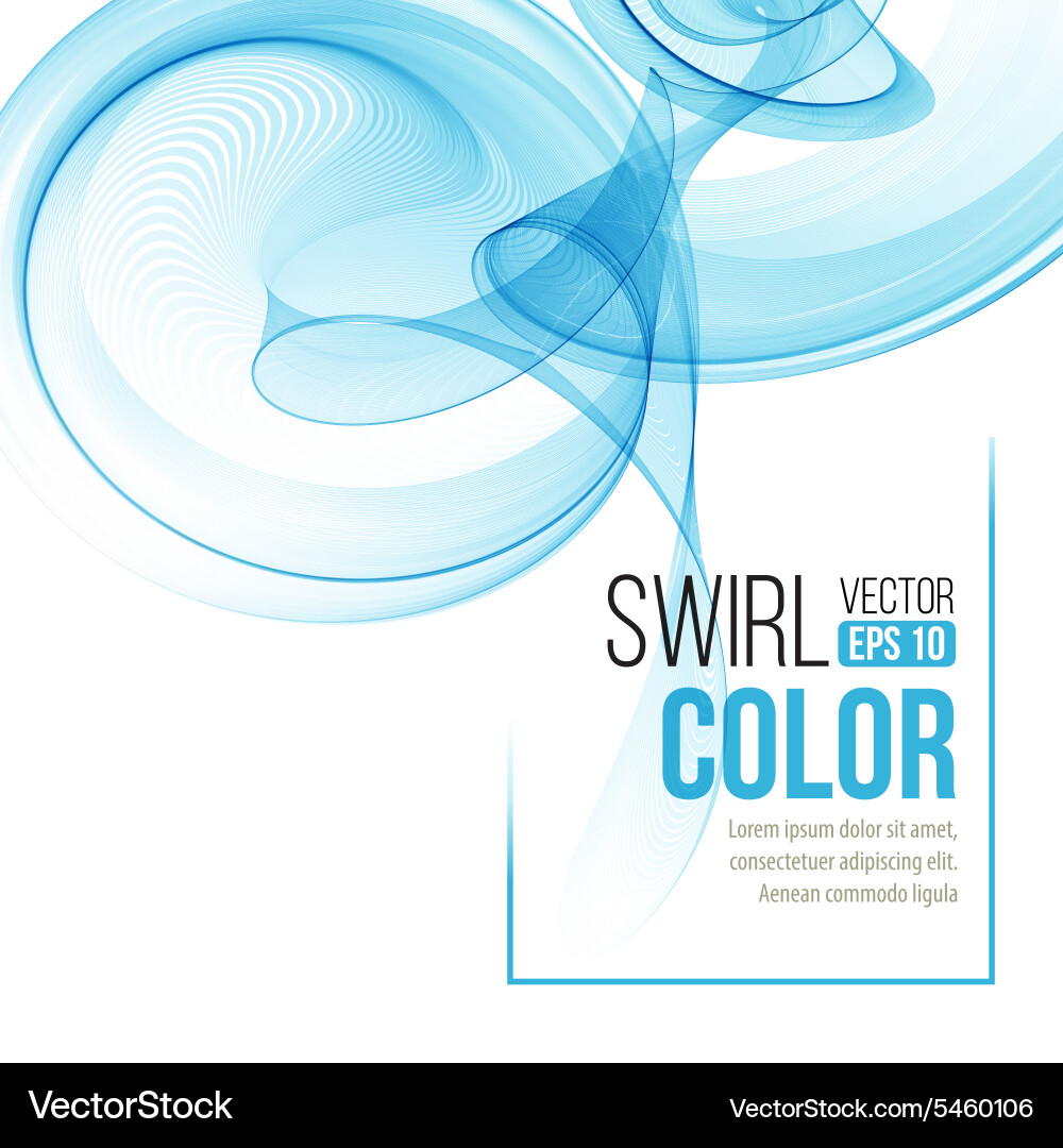 Fluid Swirl Abstract Background vector image
