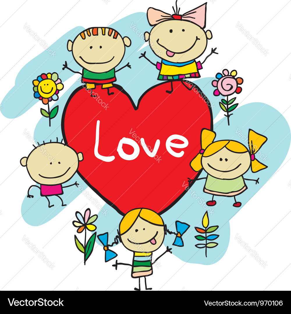 Happy Cartoon Children Royalty Free Vector Image
