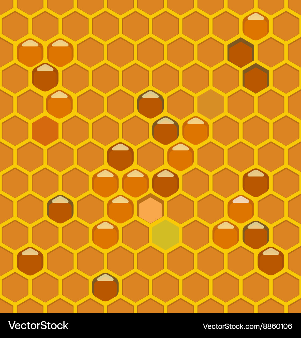 Honeycomb Pattern Seamless vector image