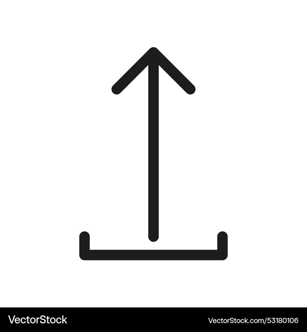 Icon upload arrow internet data transfer simple vector image