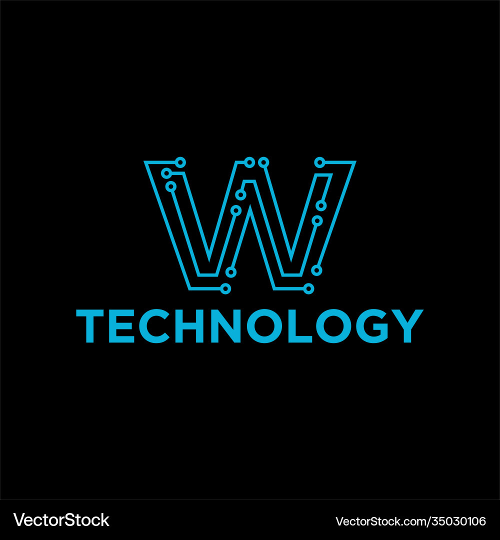 Initial w logo design minimal clean and simple Initial w logo design minimal clean and simple vector image