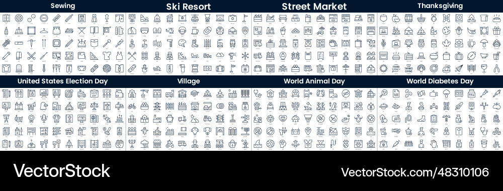 Linear style icons pack in this bundle include Linear style icons pack in this bundle include vector image