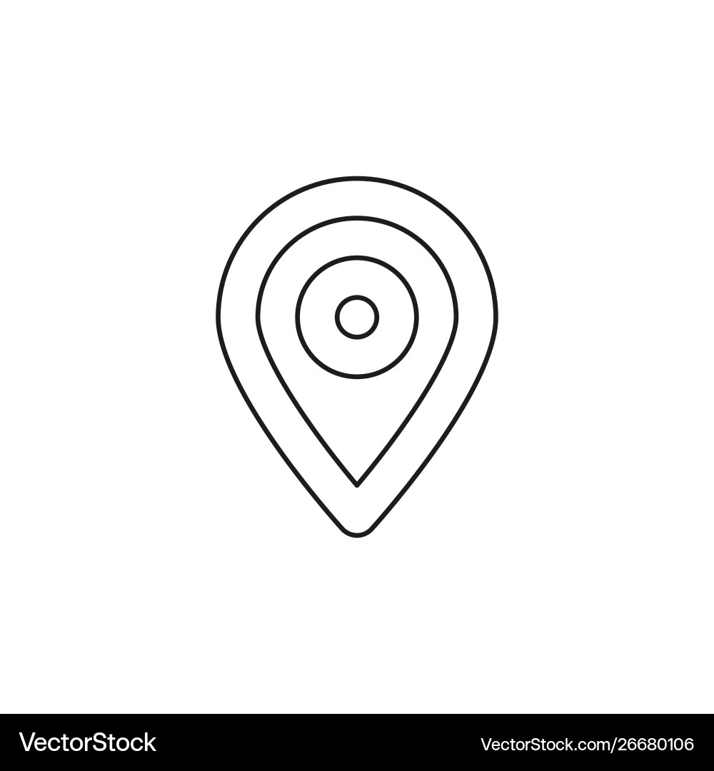 Map pointer pin gps icon Vector Image