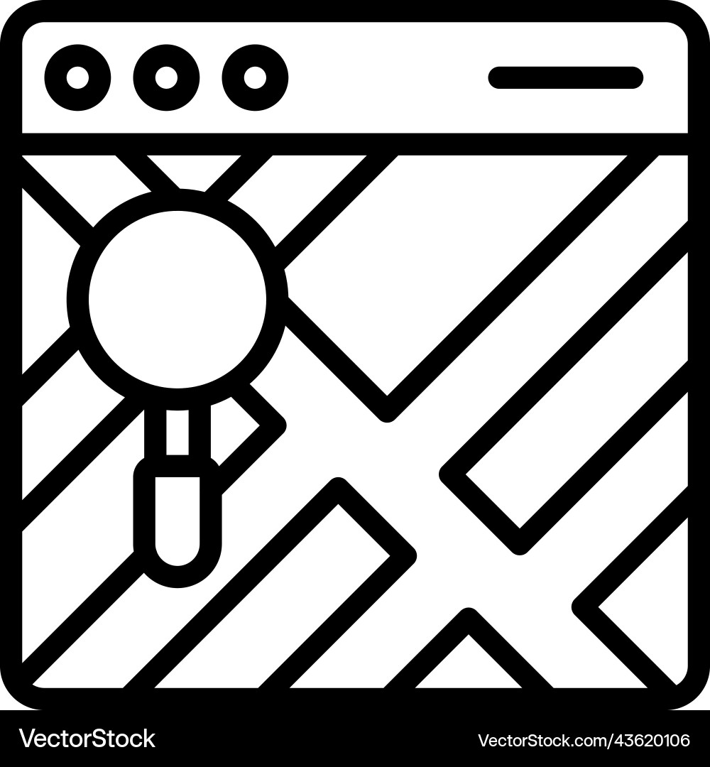 Search locations icon location map and navigation Vector Image